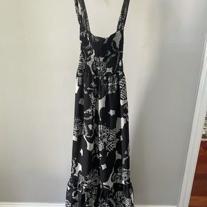Liz Lange Maternity for Target, black and gray sundress, Size L